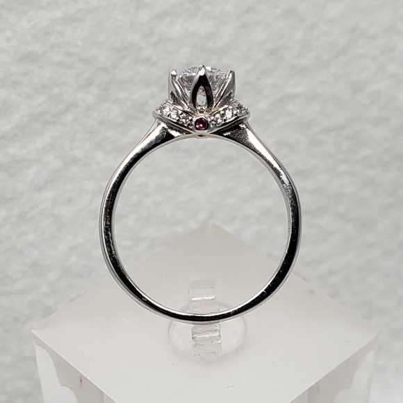 Sterling 1ct Crown Setting Ring - Picture 5 of 8